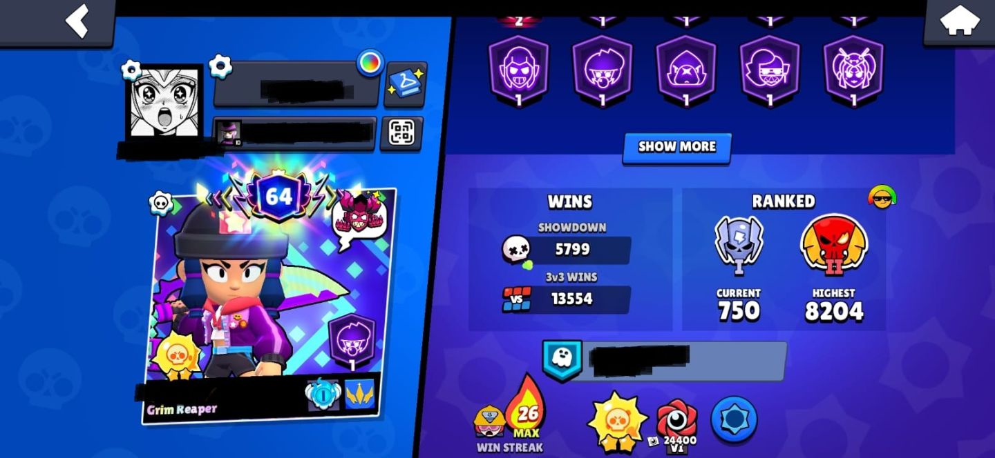 BS 82.8K TROFÉUS 84 HIPERCARGAS 67 MAX 104 BRAWLERS