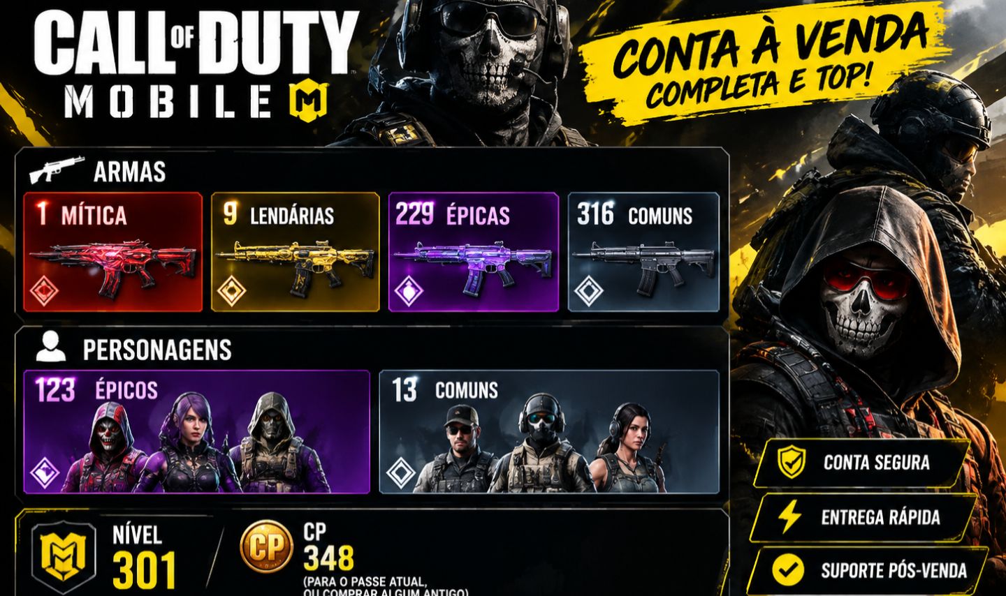 Conta Call Of Duty Mobile!