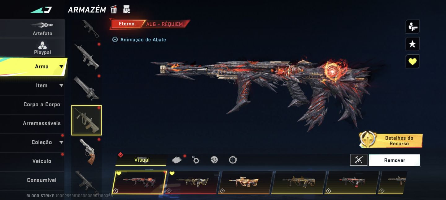 Conta de Blood strike com 10k de investimento dês de 2023