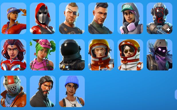 CONTA FORNITE COM VARIAS SKINS LINDAS E BONITAS