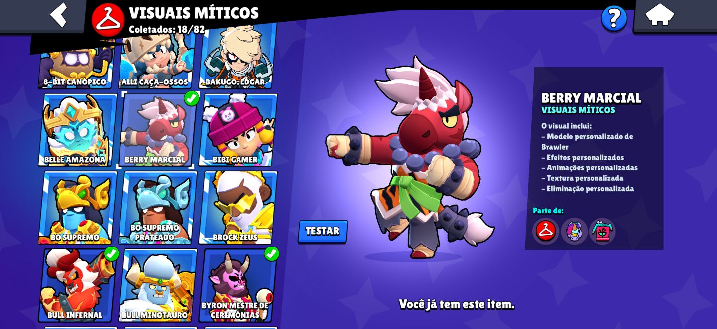 CONTA INCRÍVEL DE 72.7K DE TROFÉUS, 313 SKINS E TODOS OS BRAWLERS!