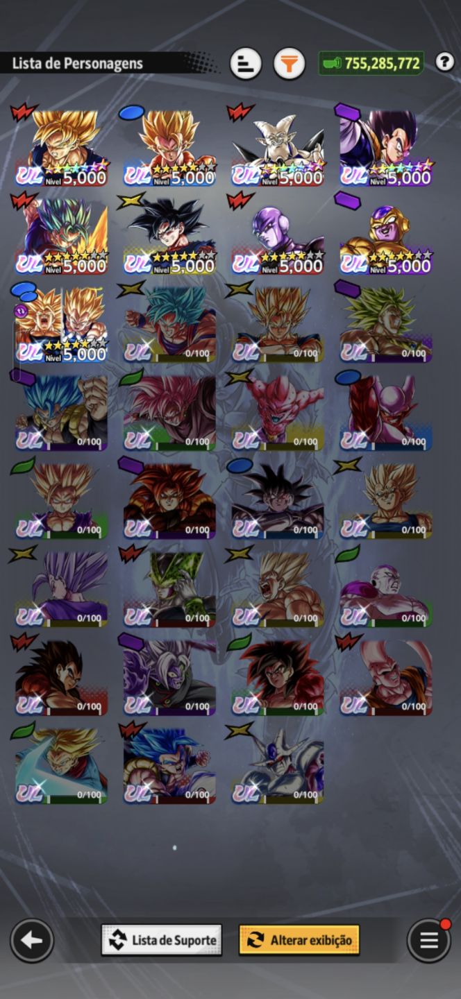 CONTA DB LEGENDS PVP READY - GOGETA/VEGITO/GOKU MUI - 9 ULTRA + 60+ LL