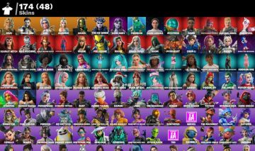 CONTA FORTNITE STACKADA COM ARIANA / ESDEEKID / JOKER / ALERQUINA / POISON IVY