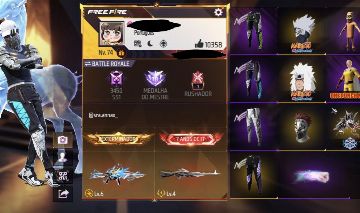 Conta de Free fire level +70 com 4 calças angelical e punho (negocio valor)