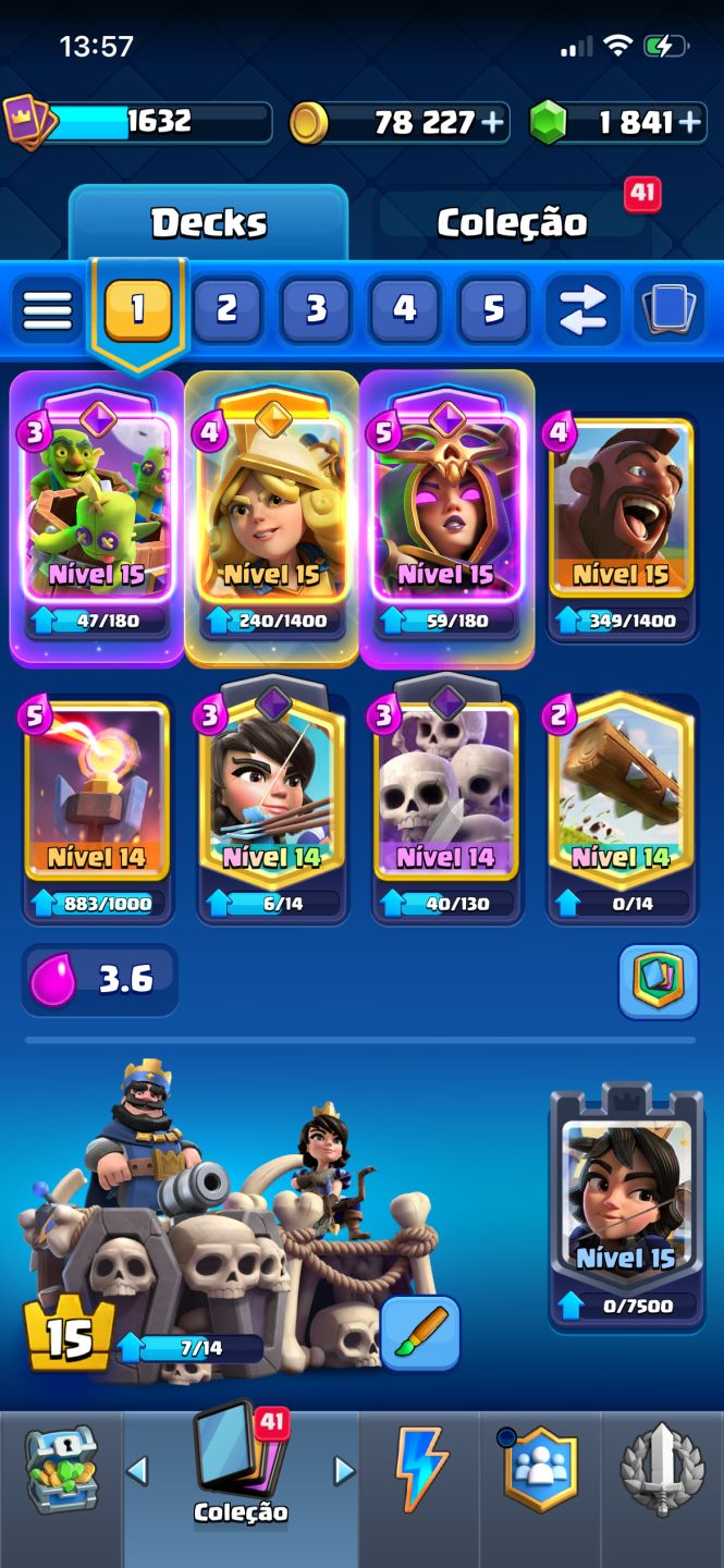 Conta Clash Royale