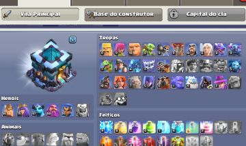 Conta de Clash of Clans CV13 95% Full