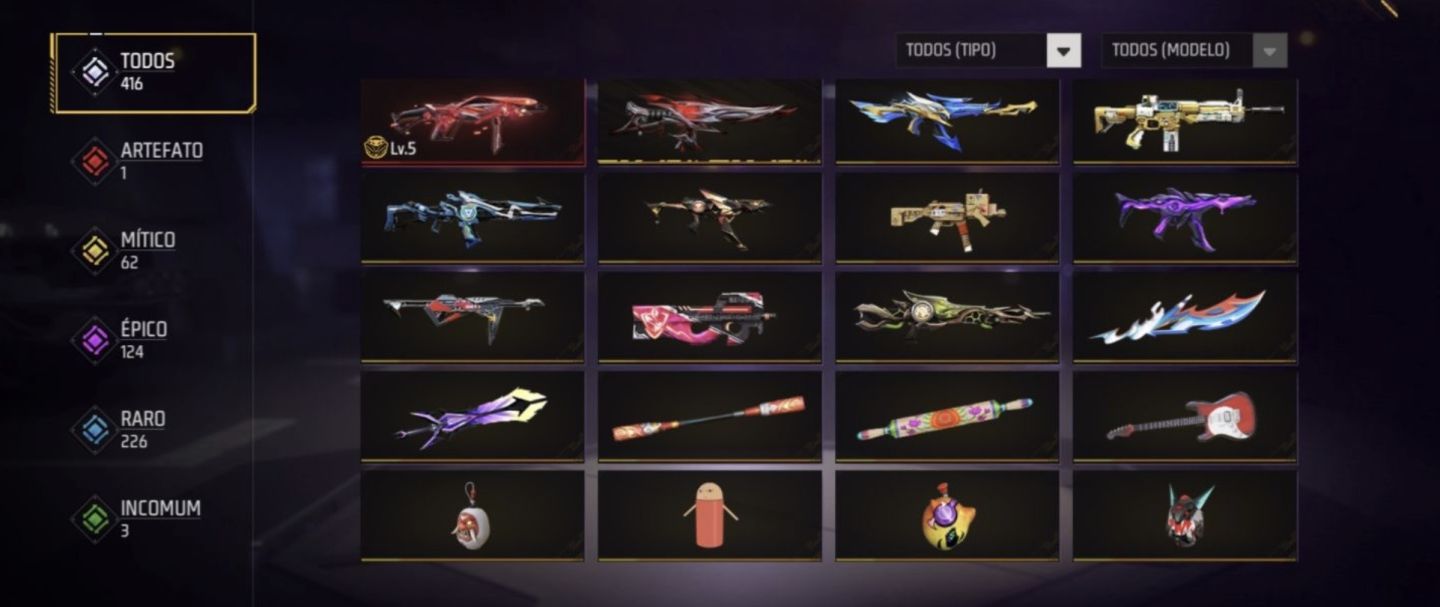 CONTA FREE FIRE GEMADA ( 8 anos )