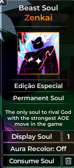 Itens Dragon Soul Roblox: Souls /Auras / god, beast, shadow, frost...