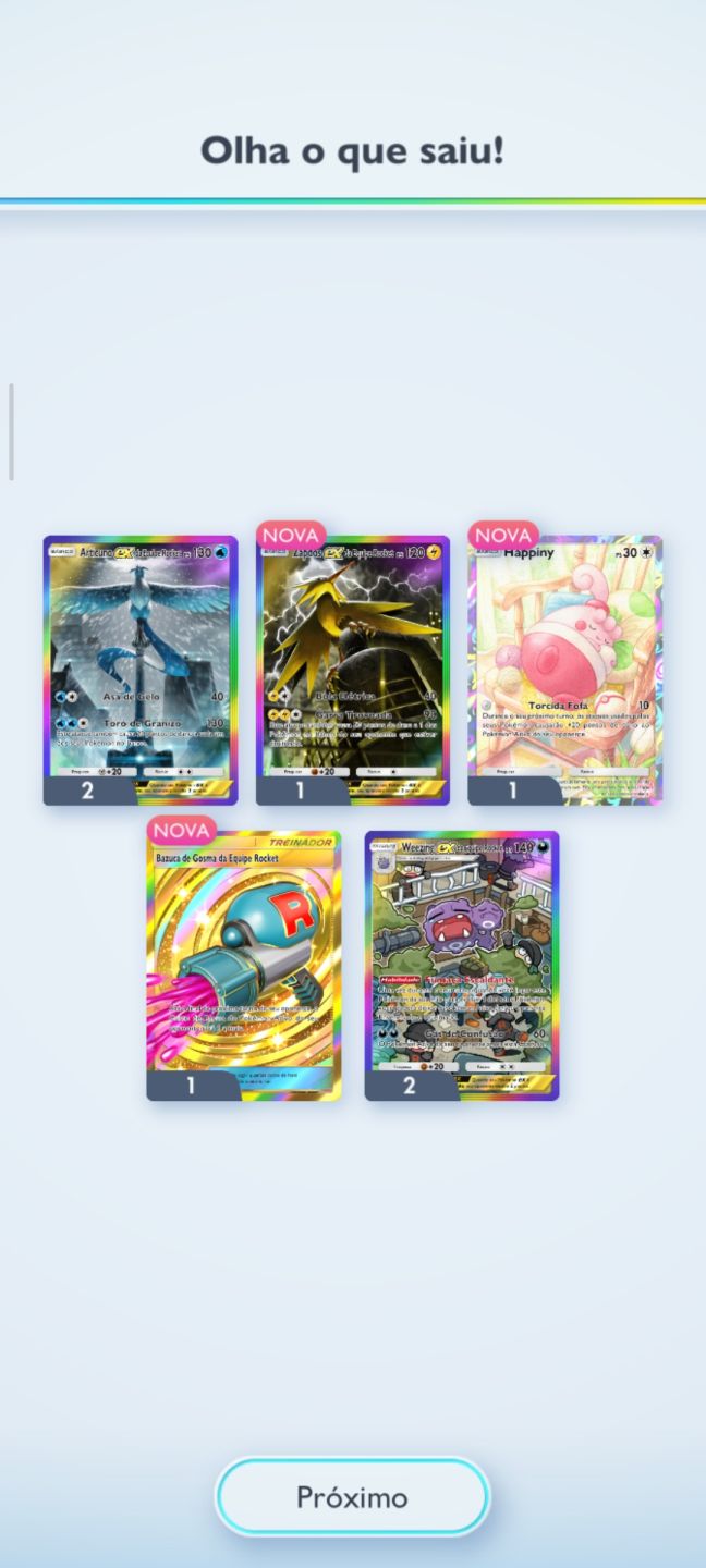 Conta de pokémon tcg com Gold pack
