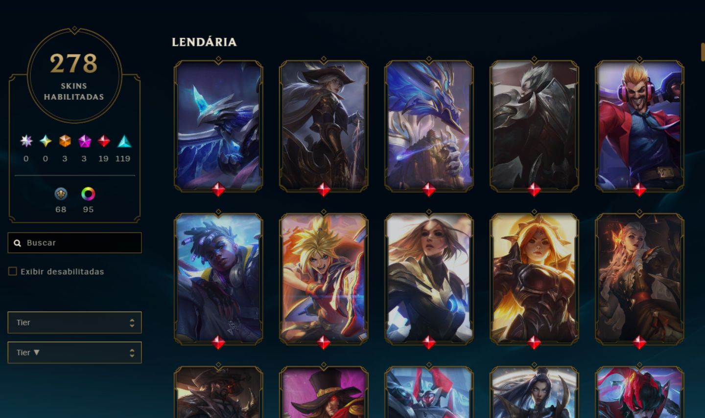 CONTA ESMERALDA - 278 SKINS - lvl 790 - Full acess