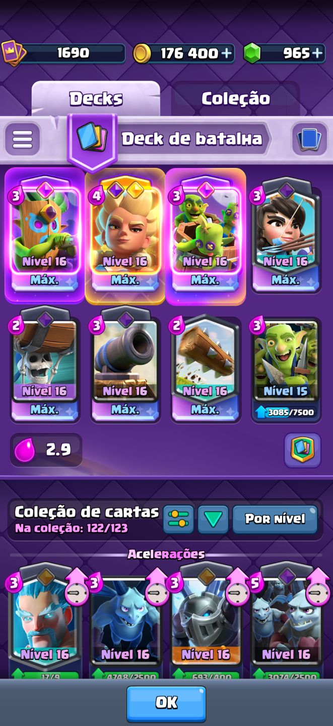 CONTA DE BRAWL E CLASH MUITO UPADA
