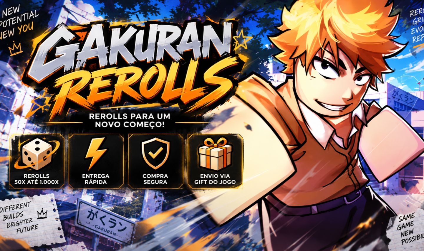 GAKURAN | Rerolls 50x até 1.000x | Barato + Entrega Rápida