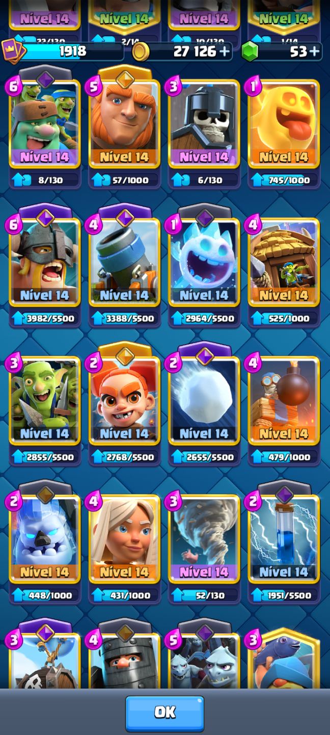 Conta de Clash Royale com 13k