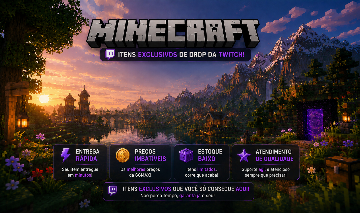 Minecraft itens promocionais e drops da twitch