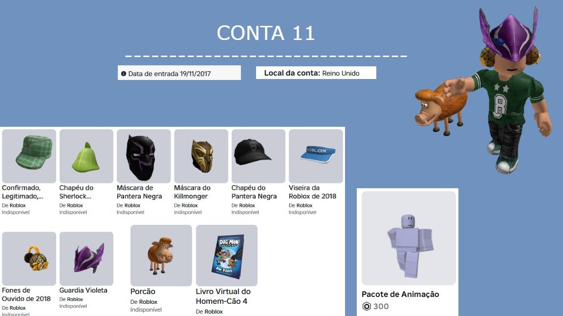50% CONTAS ANTIGAS ROBLOX + OFFSALES + Bundle Rara