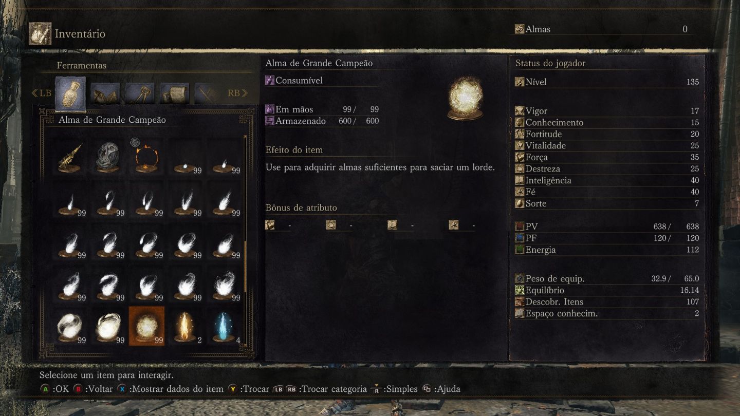 DARK SOULS 3 Todos os Itens PS4/5 e Steam