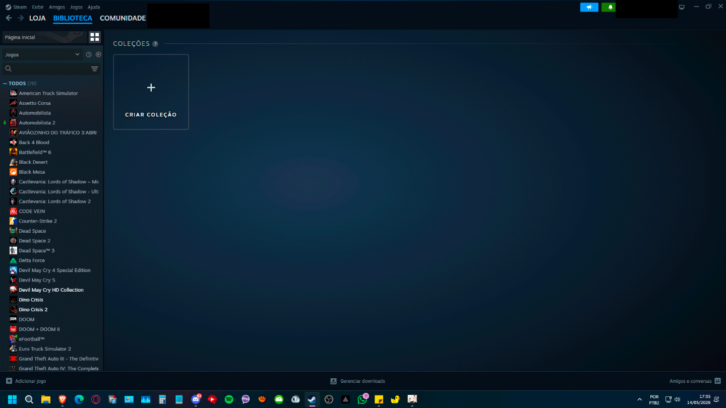 Conta Steam 2 de 78 Jogos: Saga Resident Evil Completa + DMC 5 + GTA IV