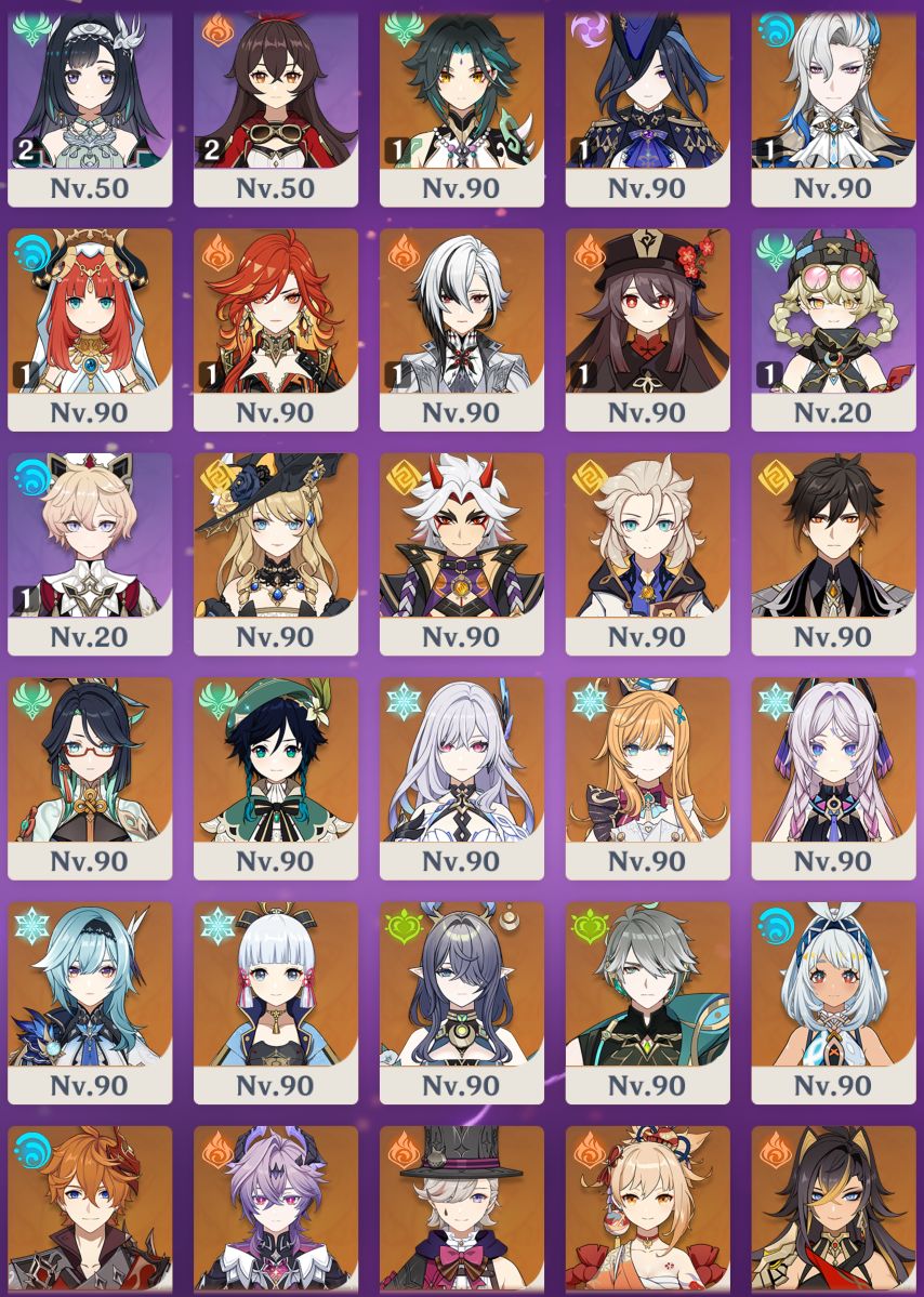 150 TIROS + ODETTE C1, XILONEN C2, YELAN C2 TOP 38, ARLE C1, FURINA C2 E MT MAIS