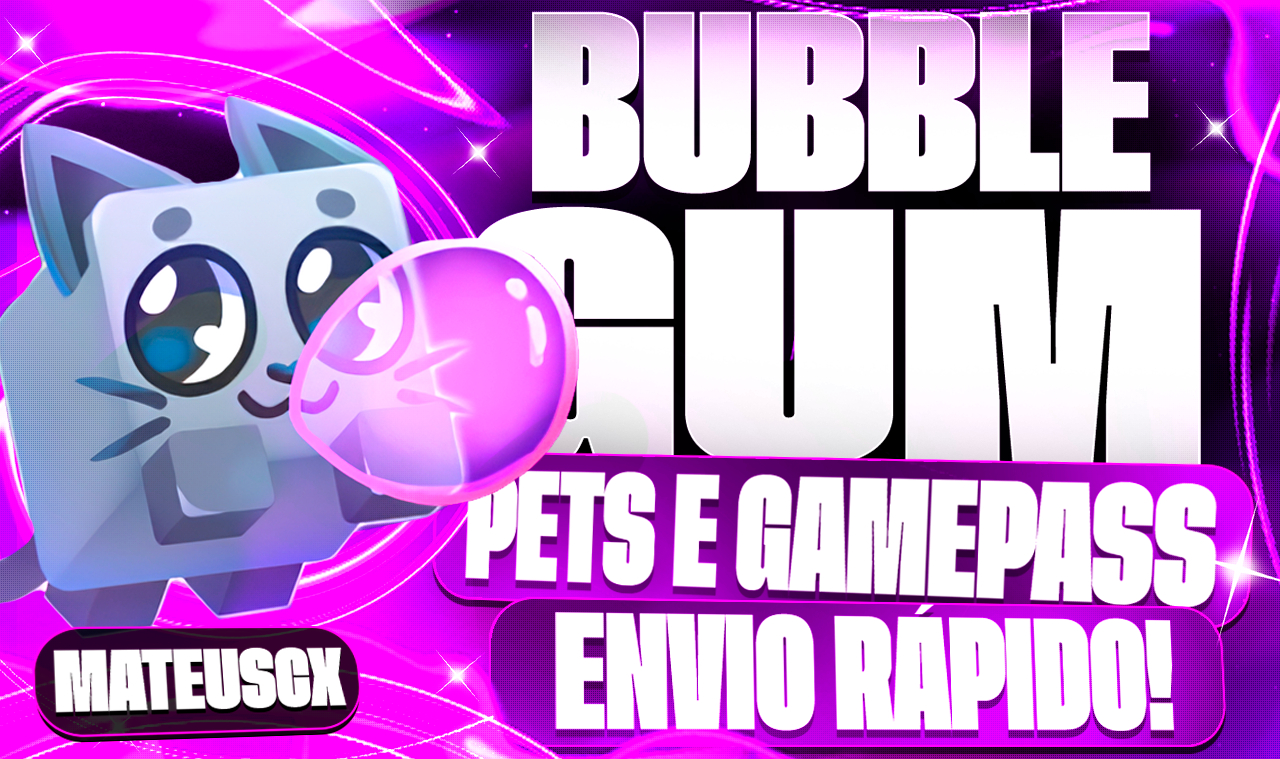 [25% DE DESCONTO] GAMEPASS - SIMULADOR DE CHICLETE! BUBBLE GUM [ENTREGA RÁPIDA!]