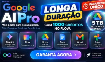 Gemini Pro + Antigravity + Flow 1000 creditos mensais /30 dias de garantia!