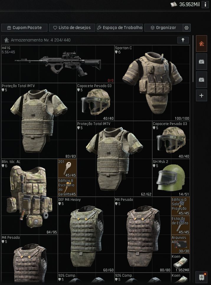 CONTA ARENA BREAKOUT PC - 50M STASH E 36M em KOENS