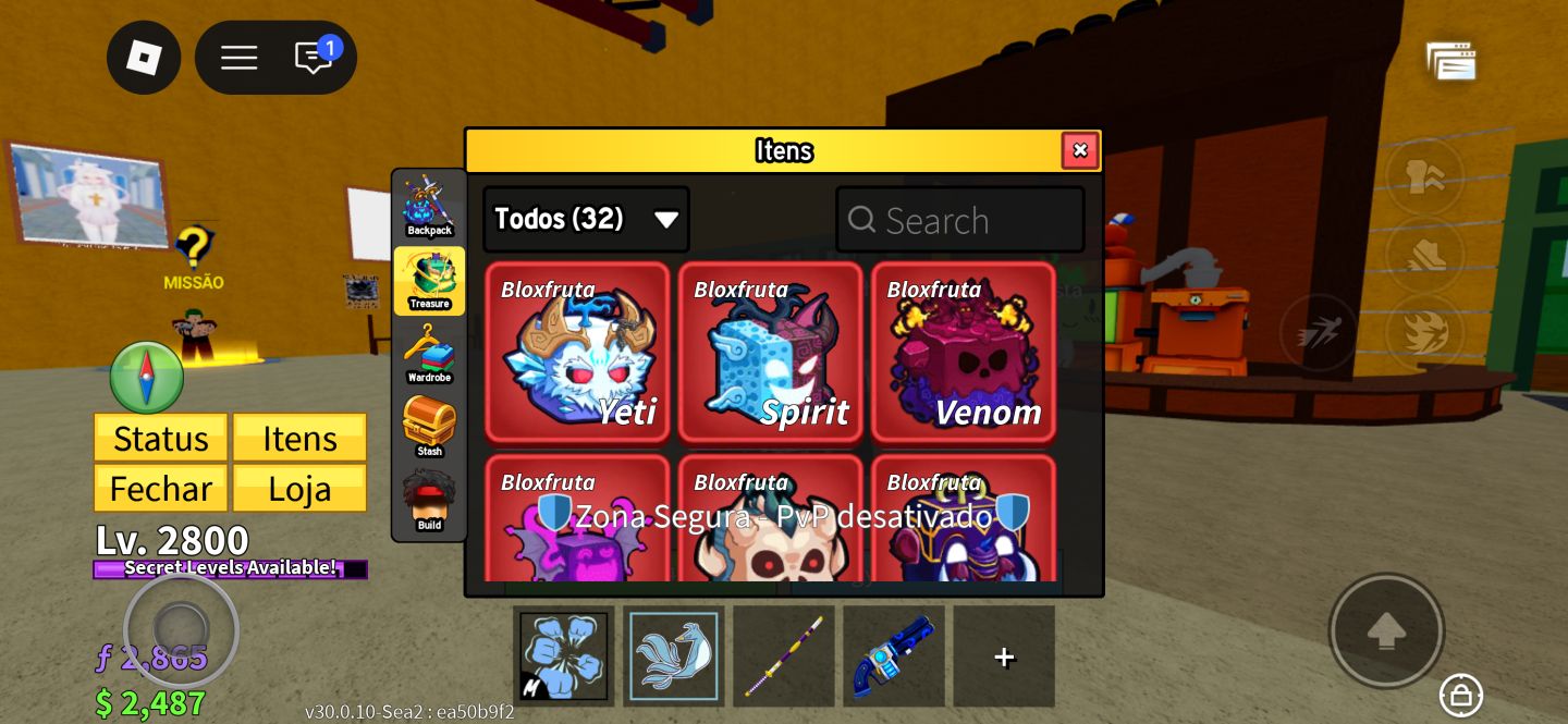 Conta Roblox de 2012 e nível 2800 no blox fruits!