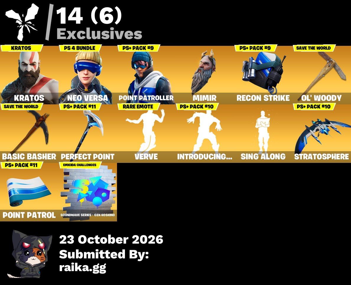 CONTA RARA DE FORTNITE COM KRATOS E SKINS RARAS