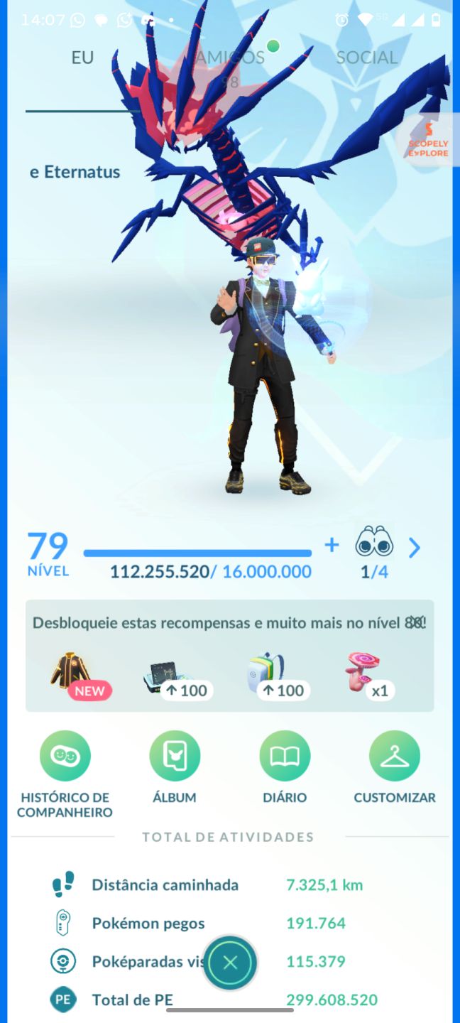 CONTA POKÉMON GO LV79