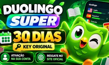 Duolingo Super 30 dias Key Original | Ativação Site Oficial | Conta Própria