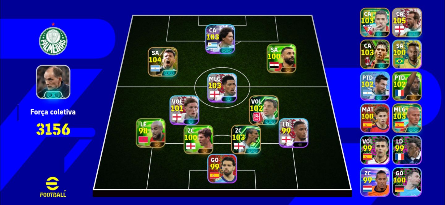 CONTA EFOTBALL COM HARRY KANE 105, AGUERO 104 BLITZ CULLER E MUITO MAIS