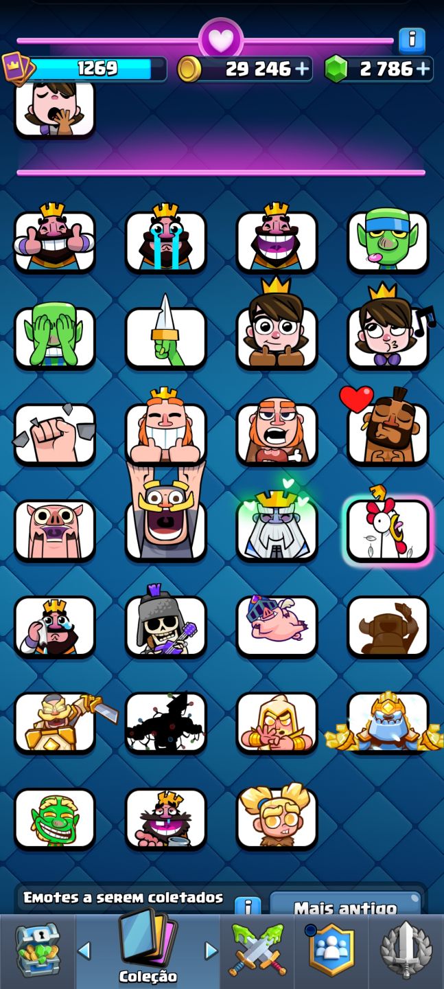 Conta Clash royale 8K de troféus, boa para pessoas em um nível medio