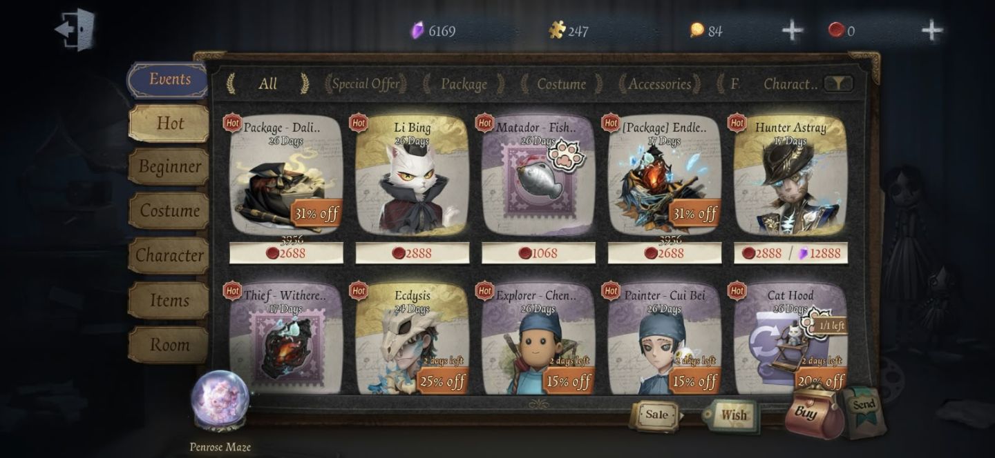 IDENTITY V CONTA PARA INICIAR BEM