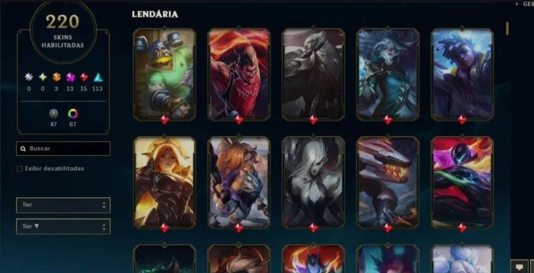 (DESAPEGO) Conta de League Of Legends com Muitas Skins!