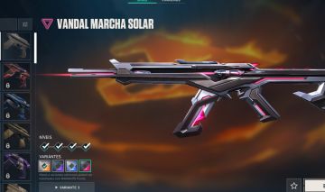 CONTA VALORANT COM SKIN DE VANDAL MARCHA SOLAR COM TODAS AS VARIANTES + 1 PASSE