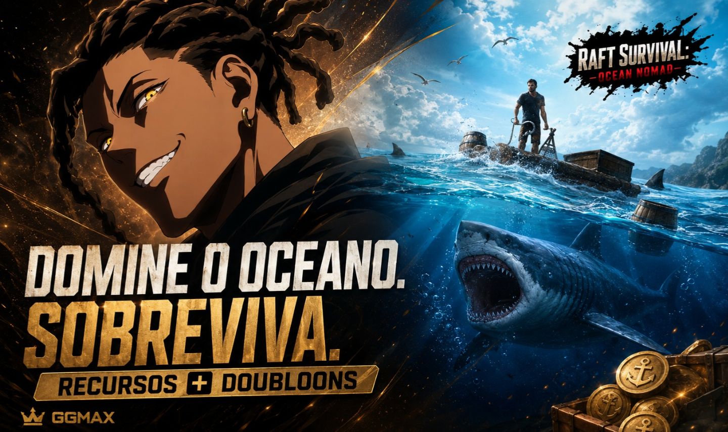 RAFT SURVIVAL: OCEAN NOMAD | RECURSOS X999 + DOUBLOONS | ANDROID
