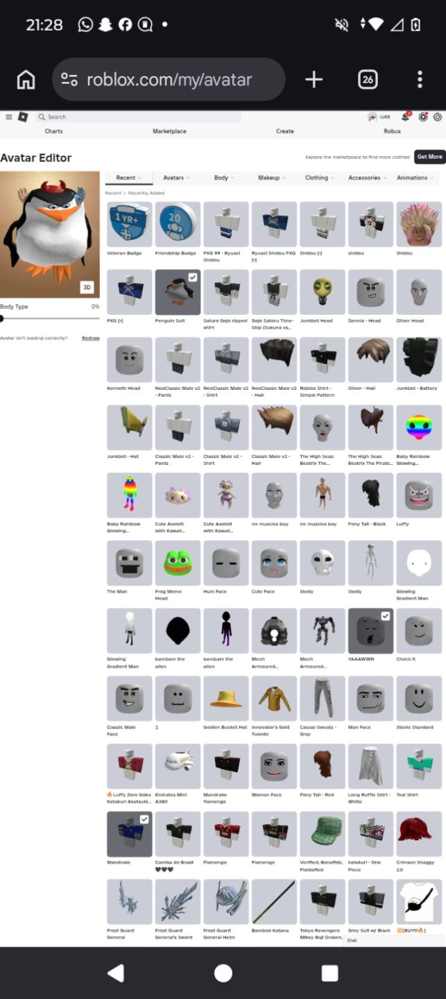 COMBO ROBLOX: 2 Contas Full Acesso (Lvl 2552/2553) CDK, TTI, Scythe e Muito Mais