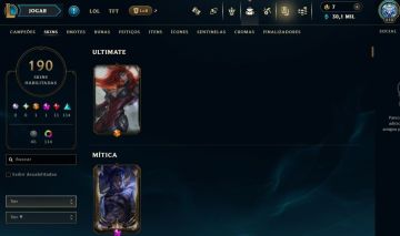 CONTA LEAGUE OF LEGENDS - 190 SKINS | NIVEL 408 | FULL ACESSO