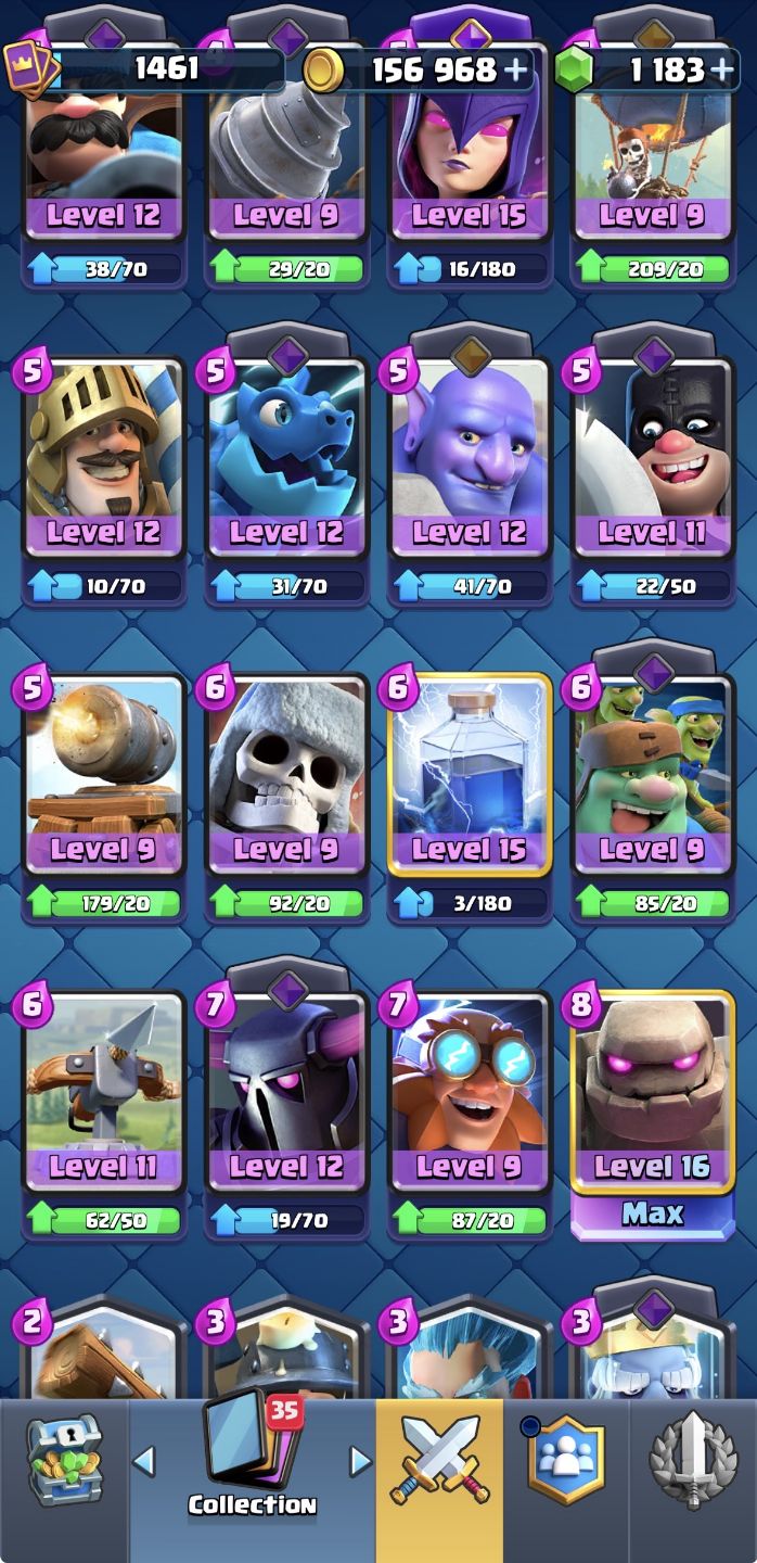 Conta de Clash Royale arena 30