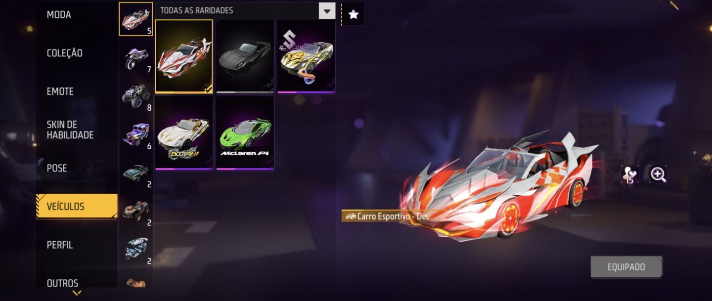 Conta de Free Fire Gemada Parada A Venda!