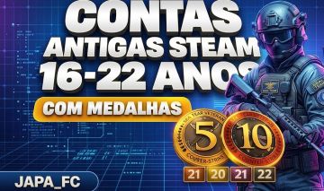 CONTA STEAM + MEDALHAS 5 E 10 ANOS CS2 | FULL ACESSO