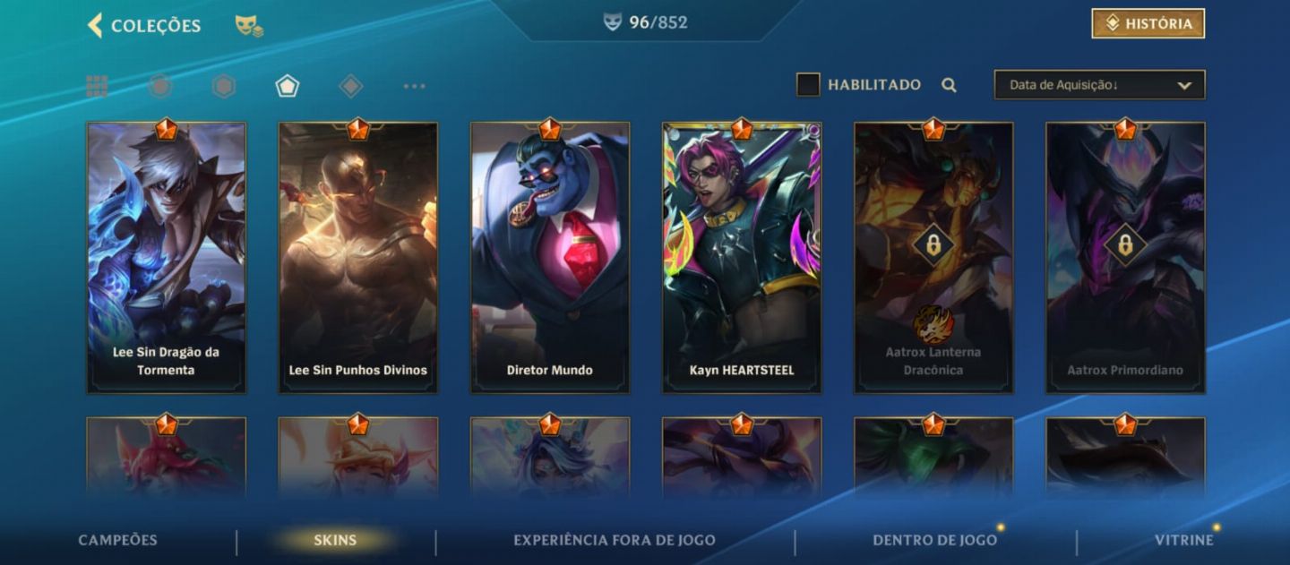 CONTA MONO KAYN - MAIN JUNGLE - RANK MAIS ALTO MESTRE