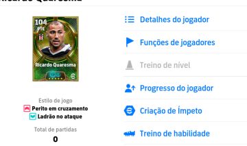 Conta braba com novo Quaresma driblador meta 105