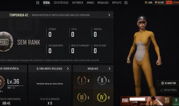 [PRECINHO] PUBG PLUS | NÍVEL 36 | 1.600 GCOINS | MEDALHA 5 ANOS PUBG | FULLACESS