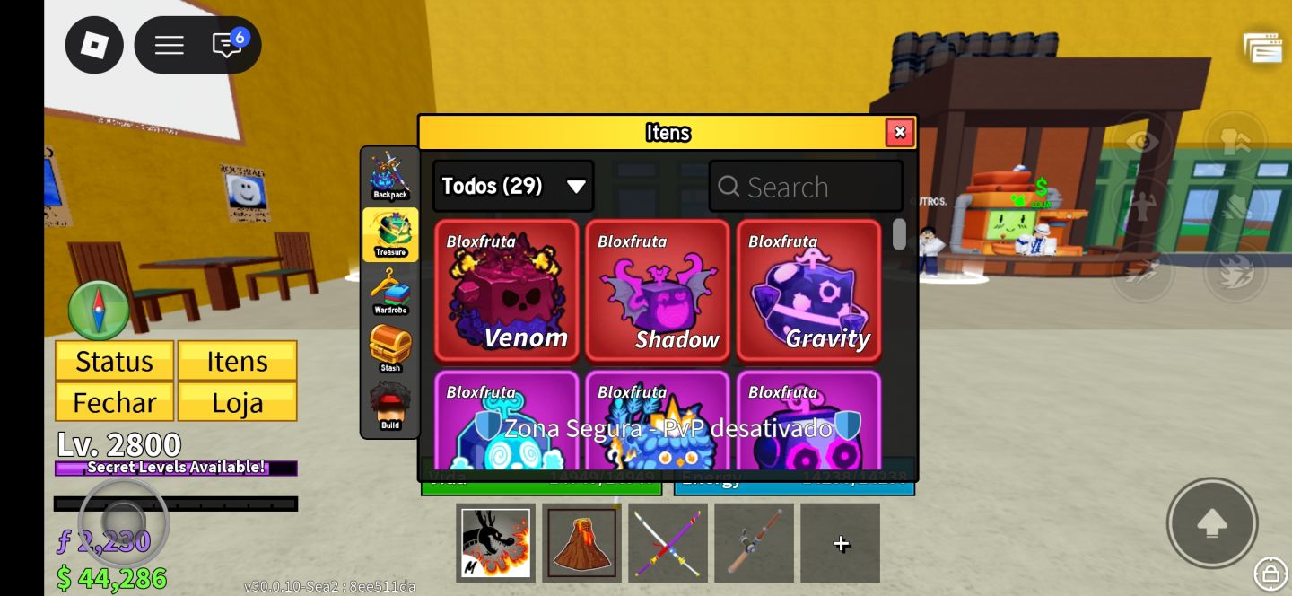 Roblox Blox Fruits Lv 2800 + TTK, CDK e Hallow Scythe