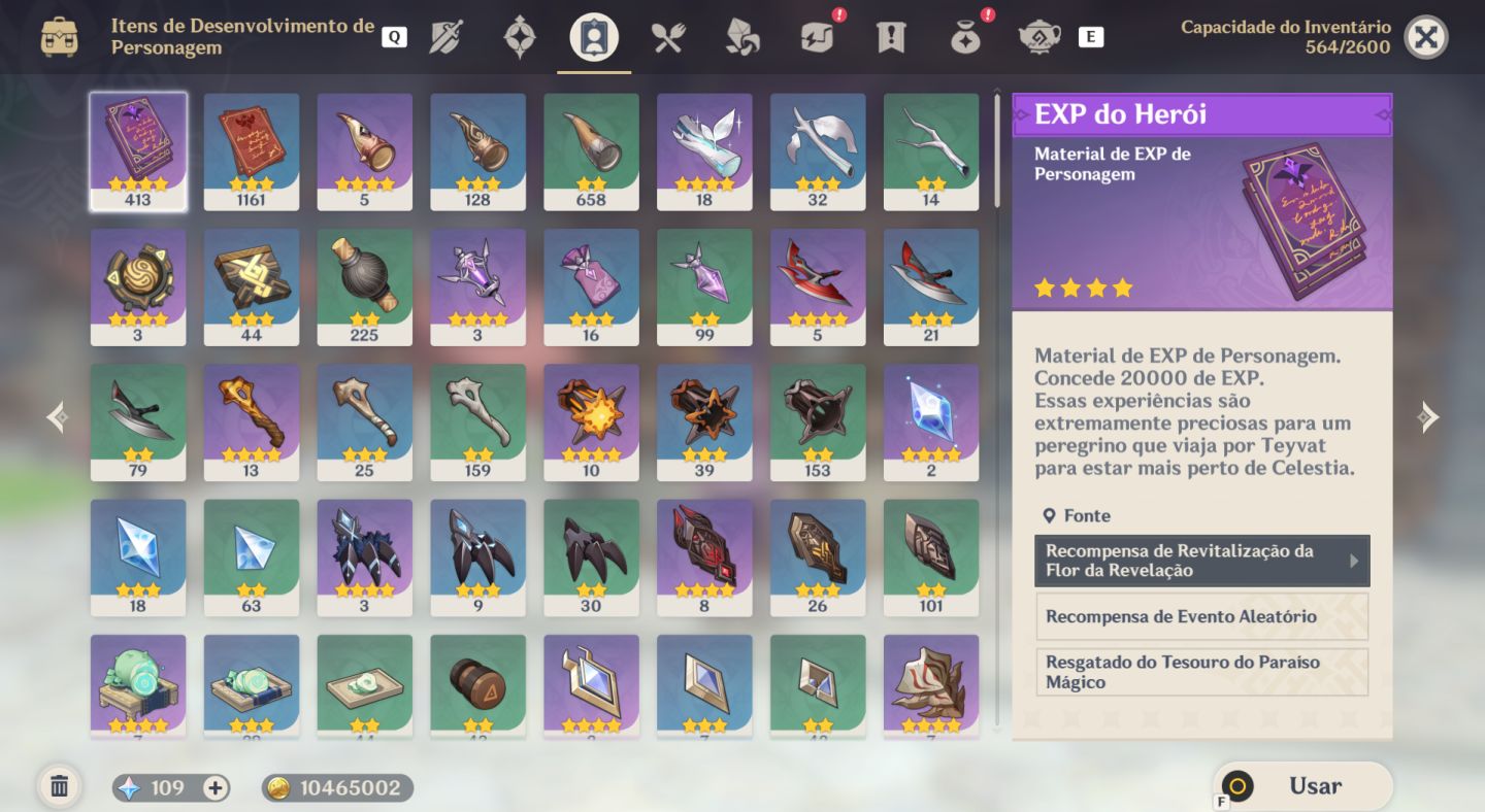 [Login Diário - Ar 55 - 9X T5] Eula, Raiden, Columbina +++