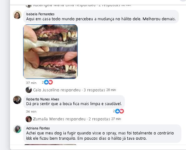 COMENTÁRIOS POSITIVOS E LIKES/SEGUIDORES