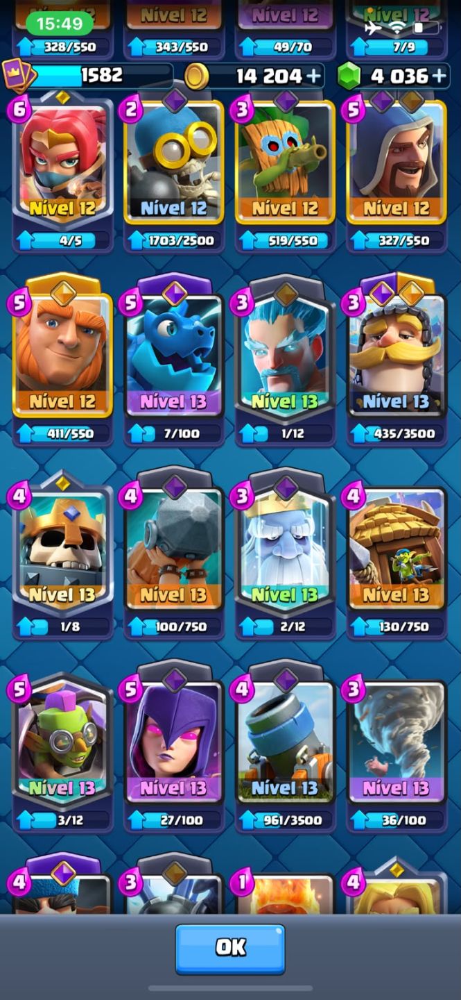 Conta de clash Royale 11,250k de troféus