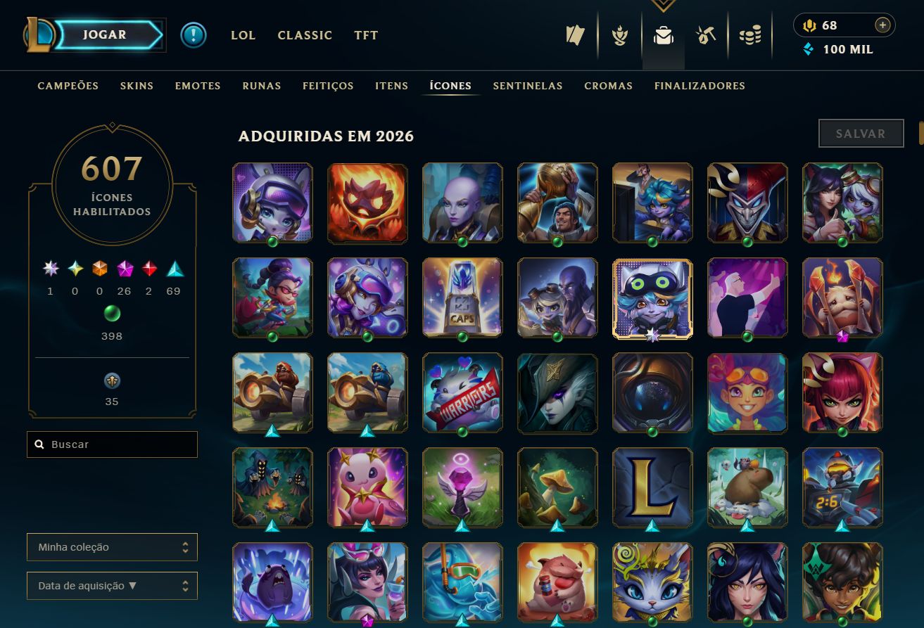 Conta LoL Full Skins 1372 + Diamante + Conta Antiga