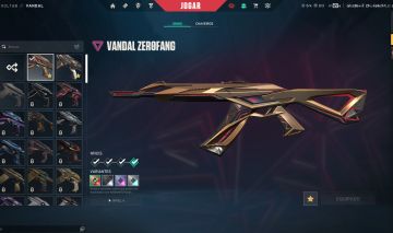 CONTA VALORANT LVL+44 COM VANDAL ZEROFANG +2 SKINS (LEIA A DESCRIÇÃO)