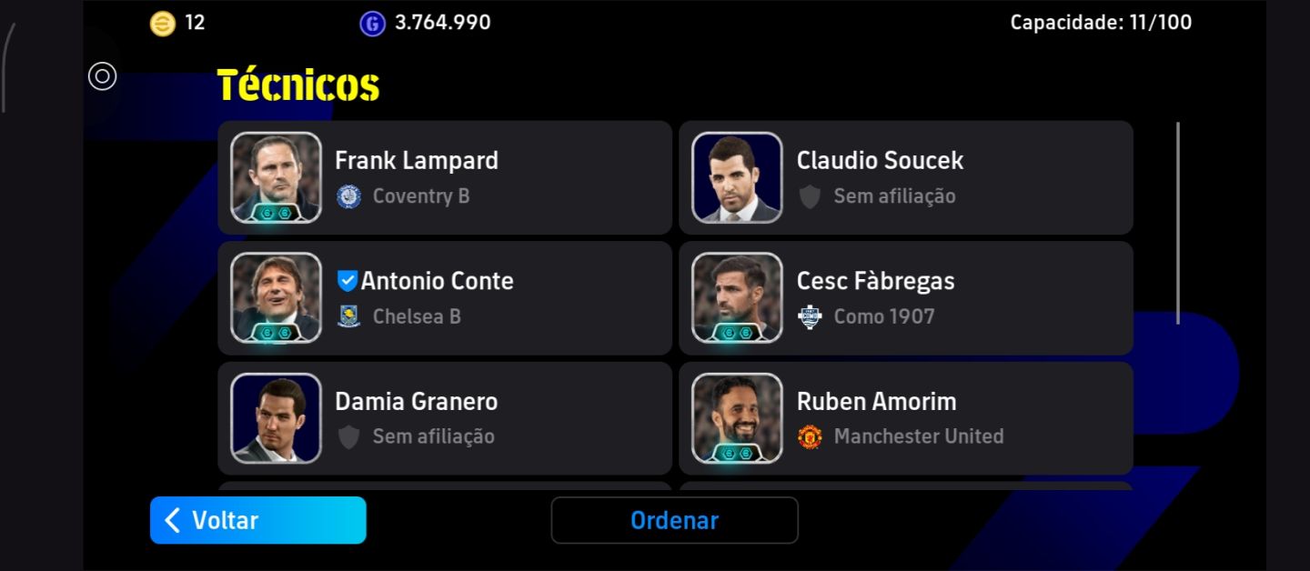 Conta eFootball para quem tá começando agora.